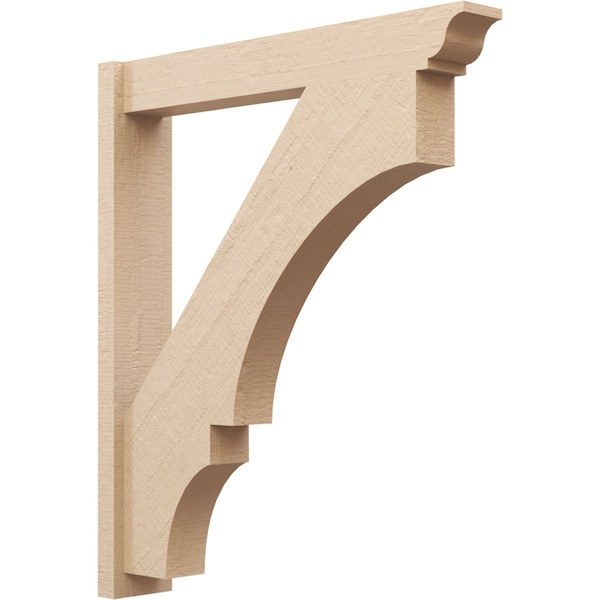 Ekena Millwork 6-in W x 36-in D x 42-in H Balboa Trad Rough Cedar Woodgrain TimberThane Outlooker, Primed Tan OUTUR060X36X42BOA04RCPR - main